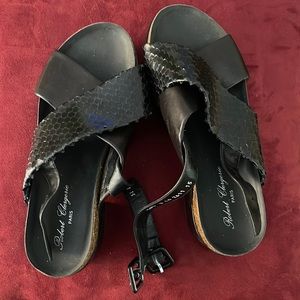 Robert Clergerie Black Sandels- Used Size 38 1/2